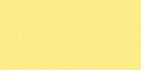 Yellow abstract broken glass geometric retro tiles broken quartz seamless pattern isolated crystalize terrazzo vintage vector background.