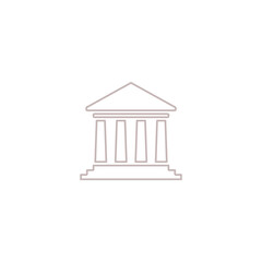 Obraz premium Bank icon isolated on transparent background 