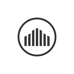 Obraz premium Business finance logo icon isolated on transparent background