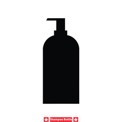 Classy Shampoo Bottle Vector Illustrations  Elegant Silhouettes Perfect for Branding Projects