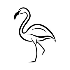 Flamingo Vector Illustration SVG Design, Cut Files for Cricut & Silhouette, Vector SVG Graphics, Flamingo Clipart, Flamingo Logo Icon, T-shirt Graphics, Graphic Element, Decoration Vector, Vector Reso