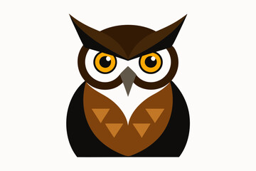 owl on a white background