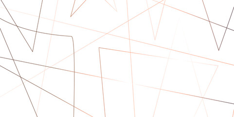Abstract white background with brown stroke lines pattern .brown geometric random chaotic creative lines background backdrop .luxury modern technology concept diagonal line .