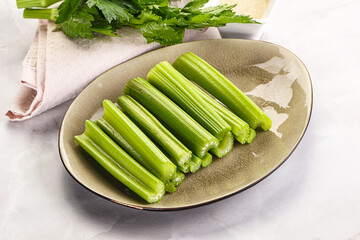 Vegan cuisine - dietary celery cticks