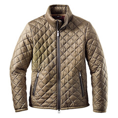 Quilted jacket isolated on transparent background