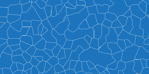 Abstract navy blue crystalized broken glass and white lines background .black stained glass window art pattern vector illustration. broken stained glass white line geometric pattern .
