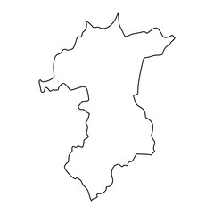 Yala province map, administrative division of Thailand. Vector illustration.