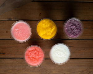 group of smoothies 