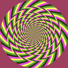 optical illusion of chaos, with a stylized design, captivates the eye in this image