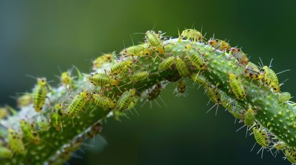 Naklejka premium aphids close up wallpaper