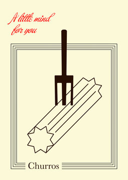 Dessert card Churros