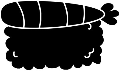 salmon illustration shrimp silhouette food logo fish icon seafood outline japanese tuna rice meal sushi dinner roll japan traditional shape or vector graphic background