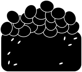 salmon illustration shrimp silhouette food logo fish icon seafood outline japanese tuna rice meal sushi dinner roll japan traditional shape or vector graphic background