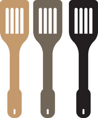 Cooking spatula vector.