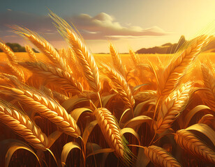  Golden wheat field, with ears of wheat glowing in the sunlight, capturing the essence of ha_1(494)