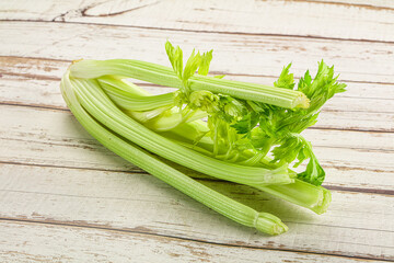 Vegan cuisine - raw celery stem
