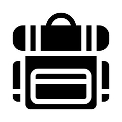 Backpack glyph icon