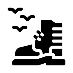 Hiking Boot glyph icon