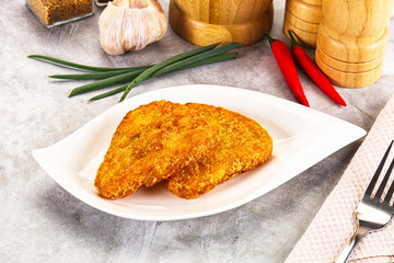 Fried potato hash brown snack