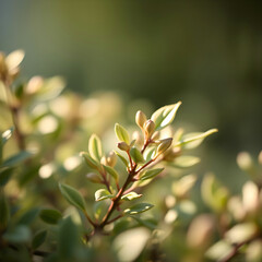 Obraz premium CloseUp Foliage with Calm Soft Light