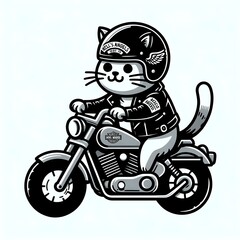 Biker Animal Mascot