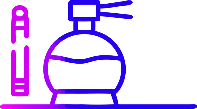purple perfume bottle icon clip art preview