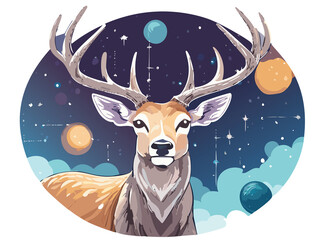 Deer in the sky