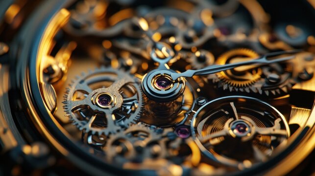 Intricate Mechanism of a Mechanical Watch