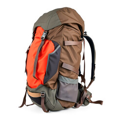 Backpack isolated on white background. 