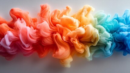 Fototapeta premium Vibrant Colorful Cloudlike Formations Generative AI