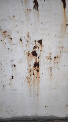 Rust on the iron door for the background. old peeling paint on rusty gates.