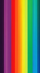 Obraz premium Rainbow stripes in vibrant colors.