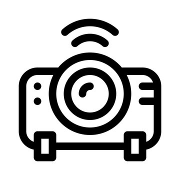 recommend clip art: Projector line icon