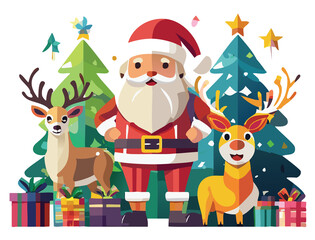 Naklejka premium Christmas is coming to town