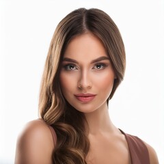 Fototapeta premium beautiful and elegant long haired woman in a clothing shop, AI g