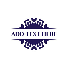 Classic badge design with customizable text suitable for logos and seals