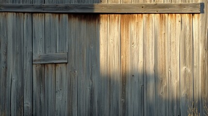 Weathered Wooden Barn Wall