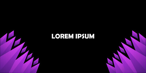 Obraz premium Abstract purple triangle blend geometry lighting background, technology or business theme backdrops.