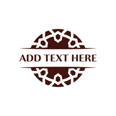 Elegant circular emblem design ideal for luxury branding