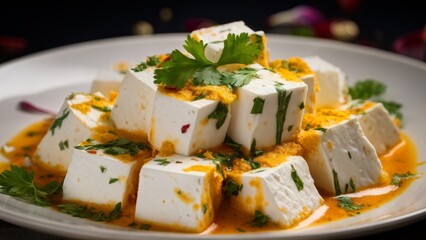 Paneer is a fresh cheese, common in the national cuisines of South Asia, made from whole milk.