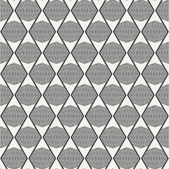 Black and White Masculine Diamond Abstract Geometric Seamless Vector Repeat Pattern