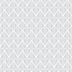 Grey Fern Leaf Seamless Vector Repeat Pattern