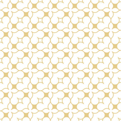 Abstract Golden Heart Stars Outline Seamless Vector Repeat Pattern