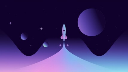 Space Exploration Illustration