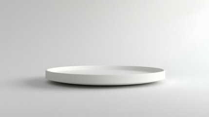 176. A minimalist white tray with a single item