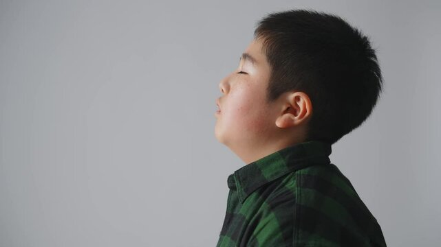 男の子の横顔