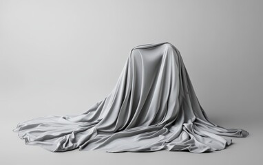 Naklejka premium Cloth isolated on clear gray background photo