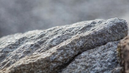Rough stone texture with depth of field on a natural gray background