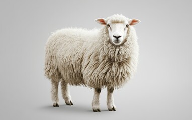 Village animal isolated on clear gray background photo