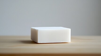 117. A classic white soap bar with a clean surface